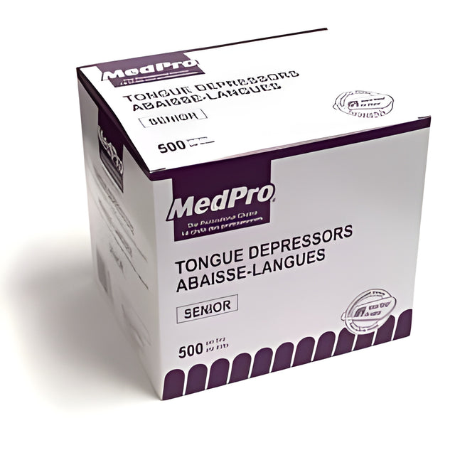 Tongue Depressors, Senior, 1.9 x 15.2 cm – 500/Box