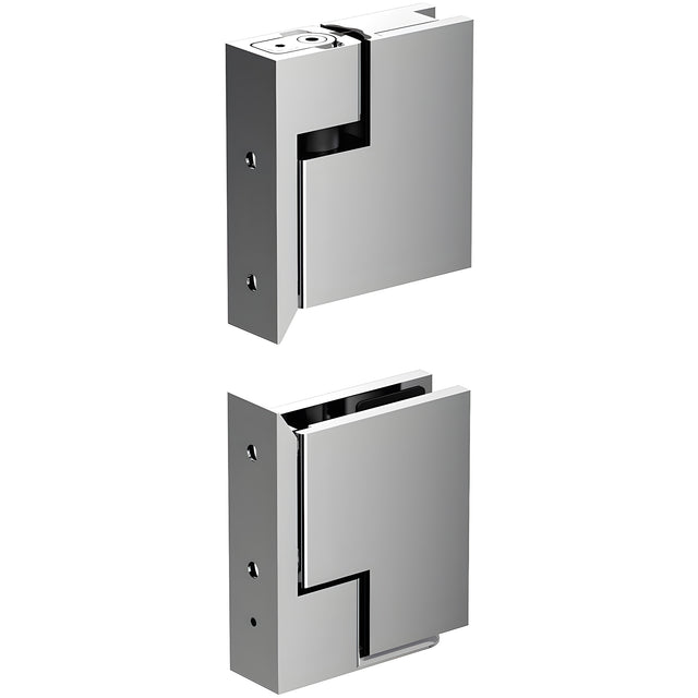 CRL Polished Chrome Zero Hinge Set