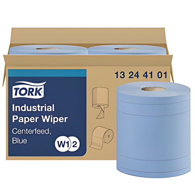 Tork 132441011 Wiper, Centre pull, Blue- 375 sht x 2 Roll – 375/Case