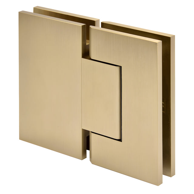 CRL Brushed Bronze Trento 180 Degree Glass-to-Glass Hinge