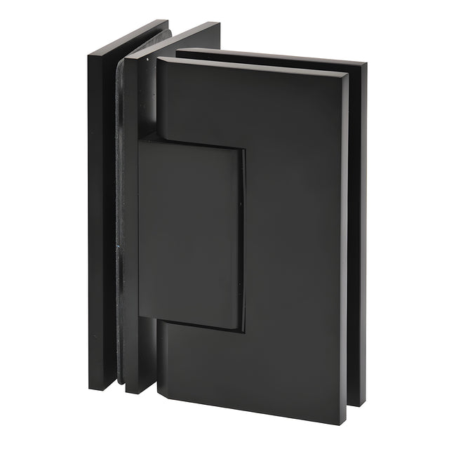 CRL Matte Black Trento 90 Degree Glass-to-Glass Hinge