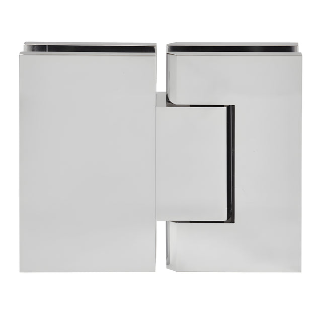 CRL Polished Chrome Trento 180 Degree Glass-to-Glass Hinge