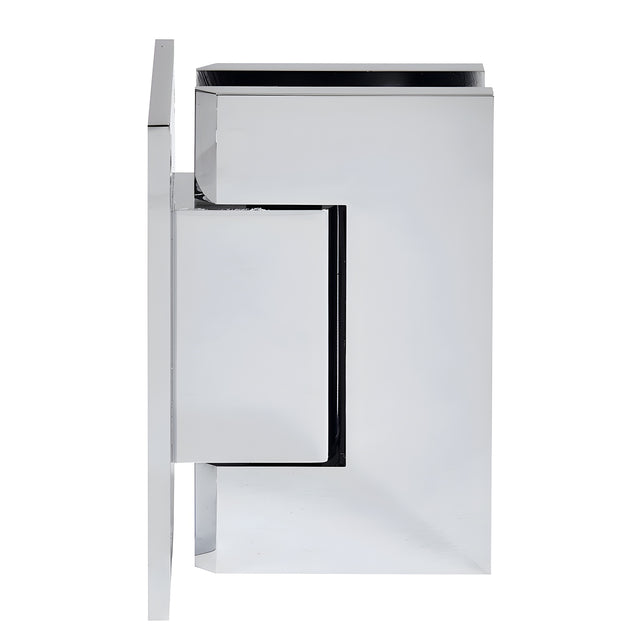 CRL Shower Door Hinge Swinging Polished Chrome Trento Full Back Hinge