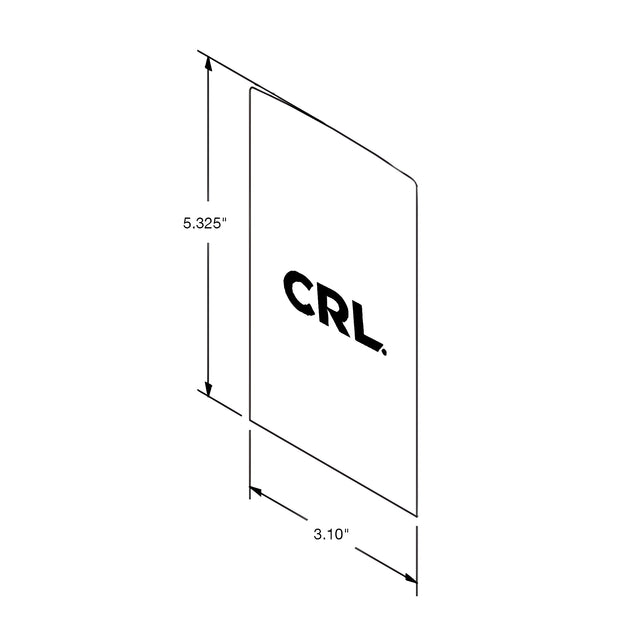 CRL TurboFlex Top-mount Brushed Stainless End Cap