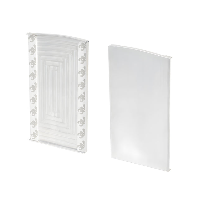 CRL TurboFlex Fascia Mount Clear Anodized Aluminum Right End Cap for Cover