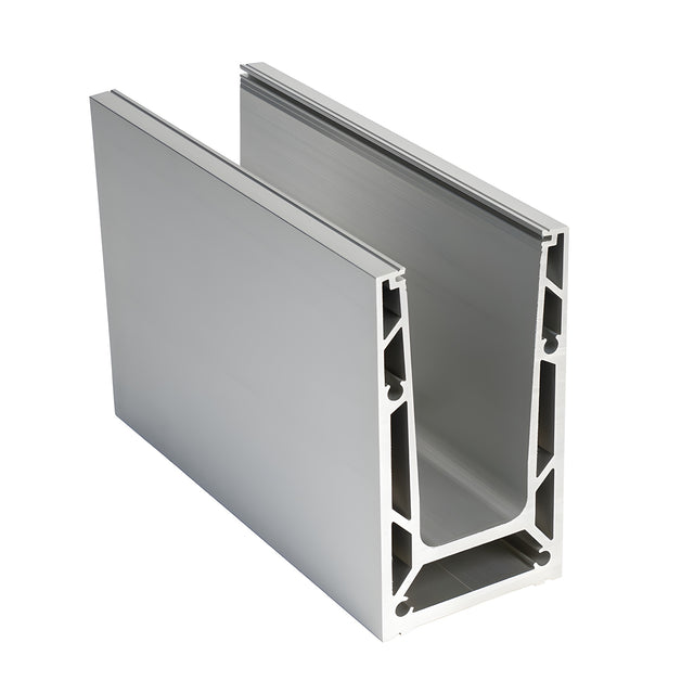 CRL TurboFlex Mill 120" Square Base Shoe Drilled for 1/2" - 27/32" Glass