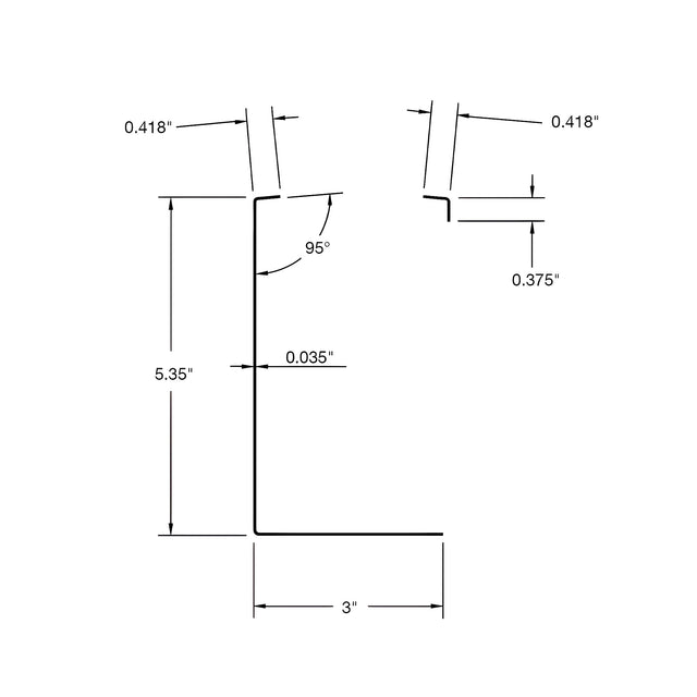 CRL Turboflex Black 120" Cladding for Fascia Mount Base Shoe
