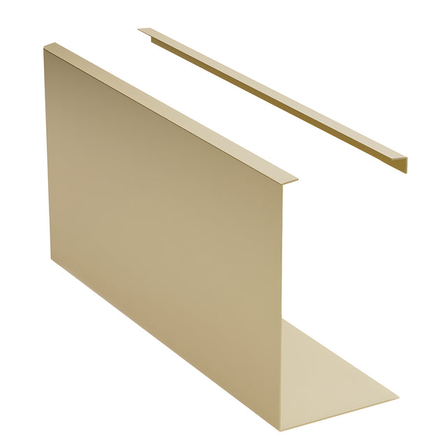 CRL Turboflex Satin Brass 120" Cladding for Fascia Mount Base Shoe