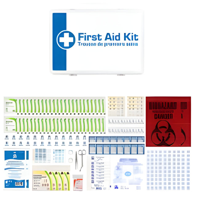 Type 2, Large Basic First Aid Kits (Z1220-17), Plastic Box