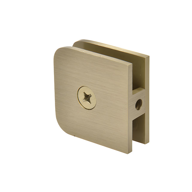 CRL Brushed Bronze Traditional Style Fixed Panel U-Clamp
