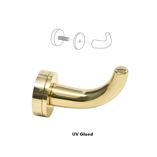 CRL Polished Brass Designer Robe Hook