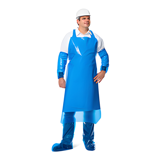 VR Die Cut Aprons, 4 mils, 35" x 55", Green- 100 Aprons / Case