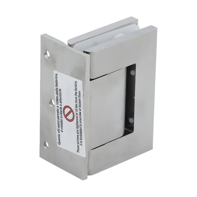 CRL Satin Nickel Vernon Oil Dynamic Wall Mount Offset Back Plate - Hold Open Hinge