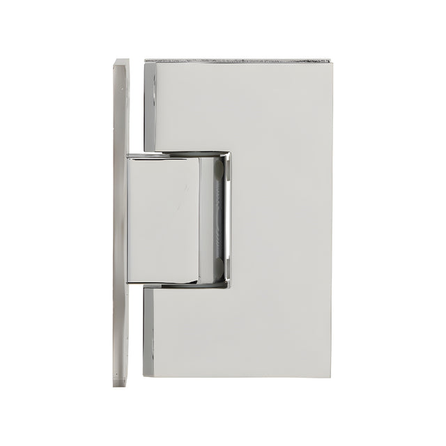 CRL Polished Chrome Victoria Series Wall Mount Full Back Plate Hinge