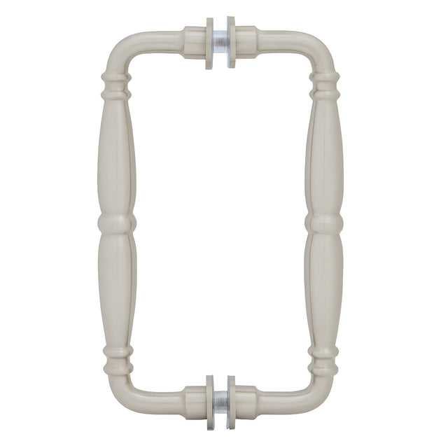 CRL Brushed Nickel 8" Victorian Style Back-to-Back Pull Handles