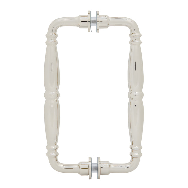CRL Polished Nickel 8" Victorian Style Back-to-Back Pull Handles