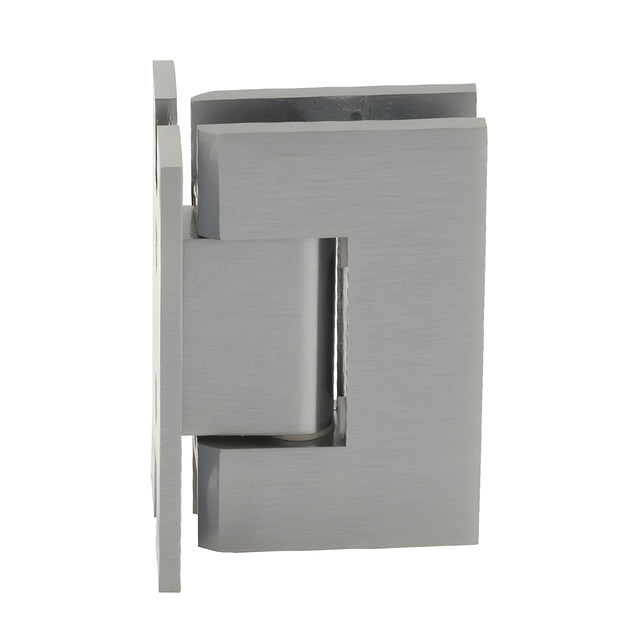 CRL Brushed Nickel Vienna 037 Series Wall Mount 'H' Back Plate Hinge