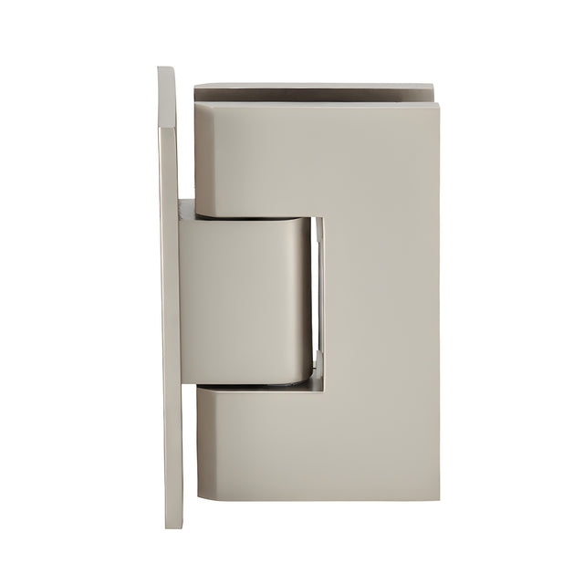 CRL Satin Nickel Vienna 037 Series Wall Mount Full Back Plate Hinge