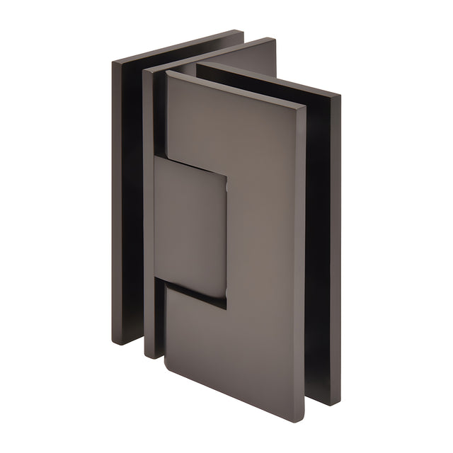 CRL Matte Gun Metal Vienna 092 Series 90 Degree Glass-to-Glass Hinge