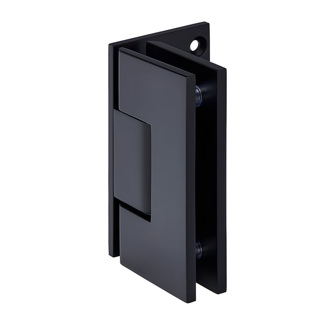 CRL Matte Black Vienna 044 Series Wall Mount Offset Back Plate Hinge