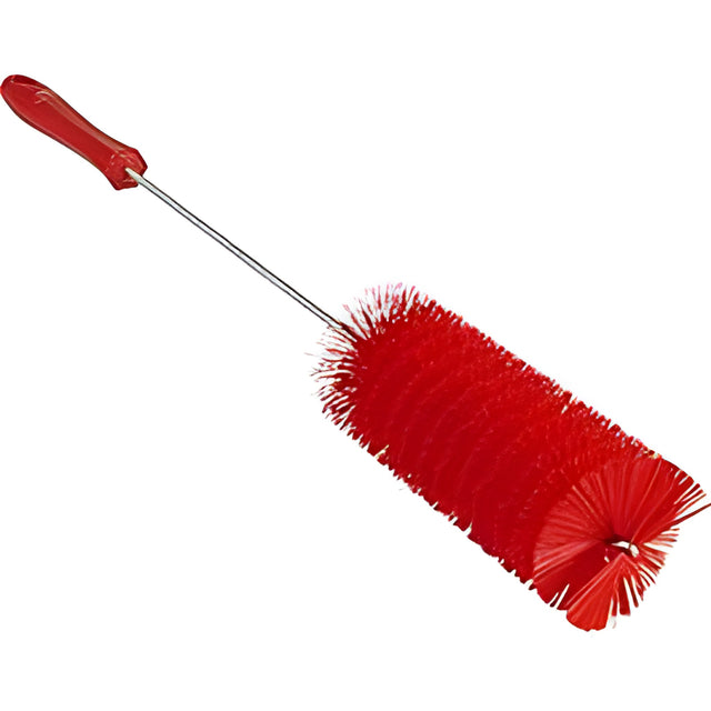 Vikan 2.4" Valve Brush, Medium Bristles, 20" Long, Red – 1 Ea