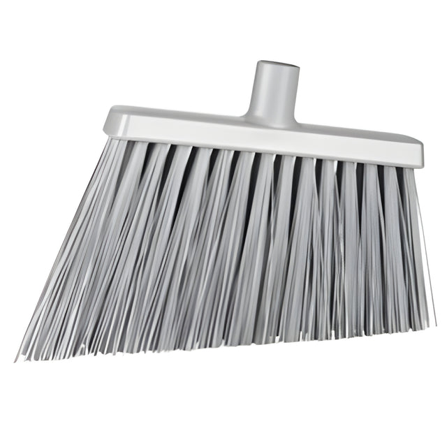 Vikan Angle Broom Head, X-Coarse Bristles, 12", Polyester, Gray