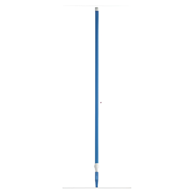 Vikan Deck Scrub Telescopic Handle, 62"-113", Brush/ Pad Holder, Blue