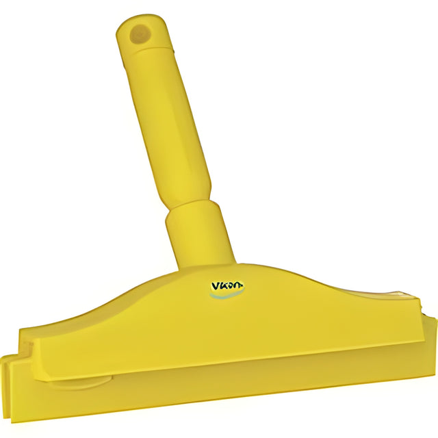 Vikan Double Blade Ultra Hygiene Squeegee, 10", Yellow- 1 Ea