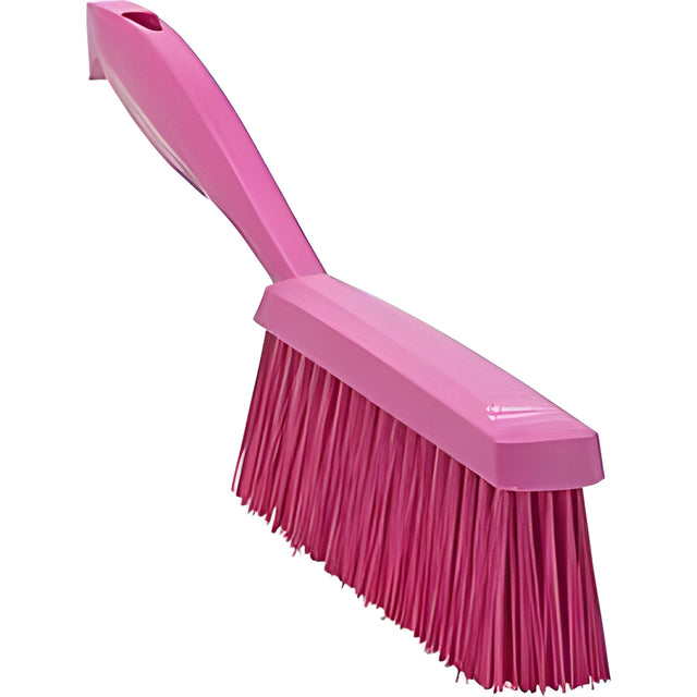 Vikan Food Hygiene Hand Brush, Medium Bristles, 13" Long, Pink – 1 Ea