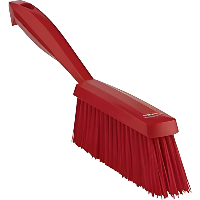 Vikan Food Hygiene Hand Brush, Medium Bristles, 13" Long, Red – 1 Ea