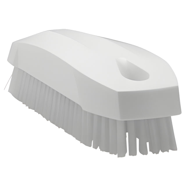 Vikan Hand Brush, Stiff Bristles, 5" Long, White – 1 Ea