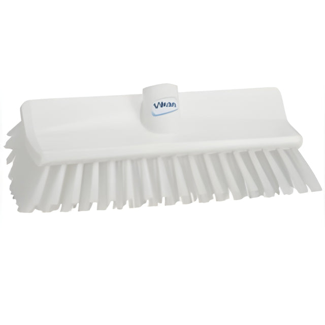 Vikan High-Low Brush, Medium Bristles, 10-1/4" Long, White- 1 Ea
