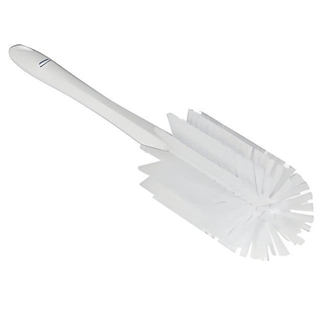 Vikan Medium Brush with Handle, Stiff Bristles, 17" Long, White