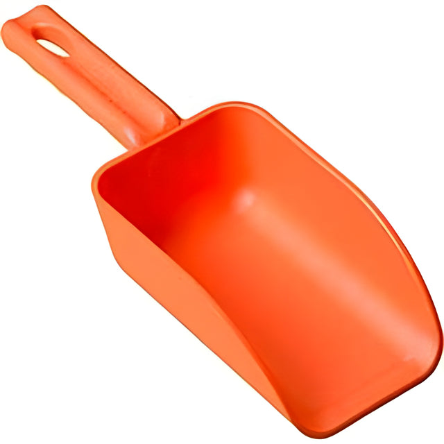 Vikan Mini Hand Scoop, Plastic, Orange, 16 oz