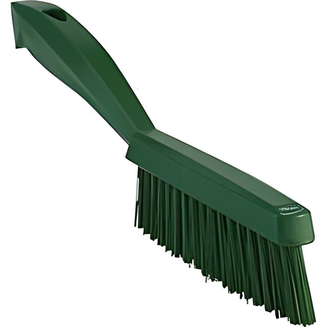 Vikan Narrow Brush, Extra Stiff Bristles, 11-4/5" Long, Green