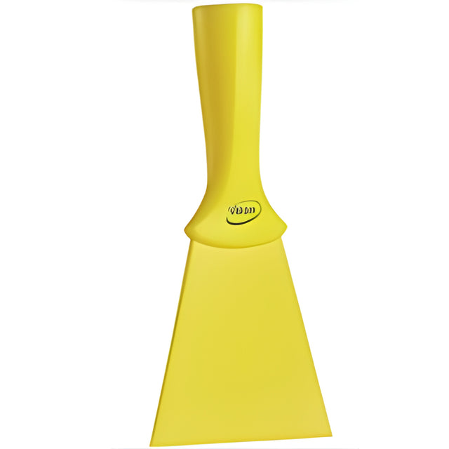 Vikan Nylon Scraper with Threaded Handle, Yellow, 4" W x 8" L