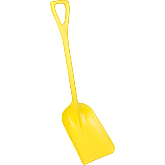 Vikan One-Piece Hygienic Shovel, 10" x 6" Blade, 37-1/2" Length, Plastic, Yellow