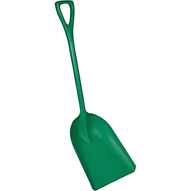 Vikan One-Piece Hygienic Shovel, 14" x 17" Blade, 42" Length, Plastic, Green