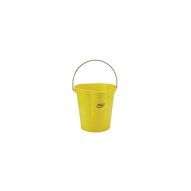 Vikan Pail, Yellow, 12L / 3 US Gal.