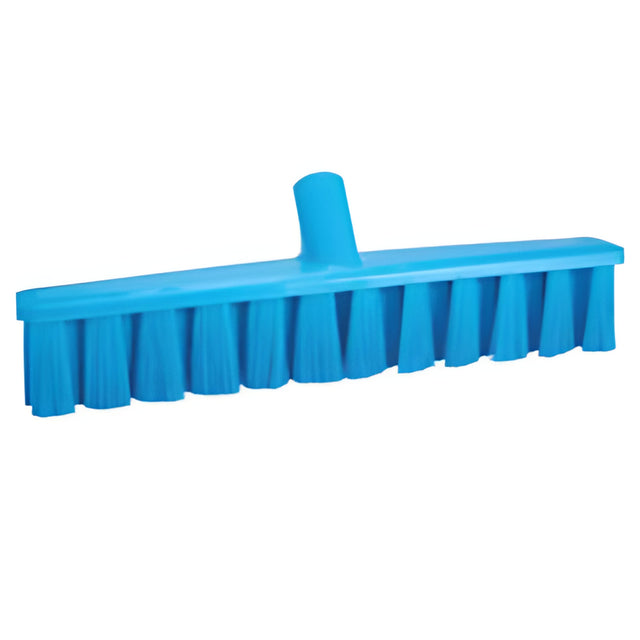 Vikan UST Push Broom, Medium Bristles, 15-1/4", Polyester, Blue