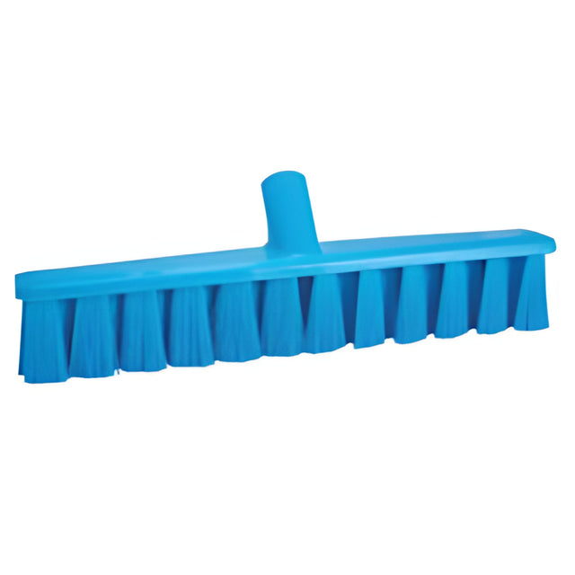 Vikan UST Soft Push Broom, Fine Bristles, 15-1/4", Polyester, Blue
