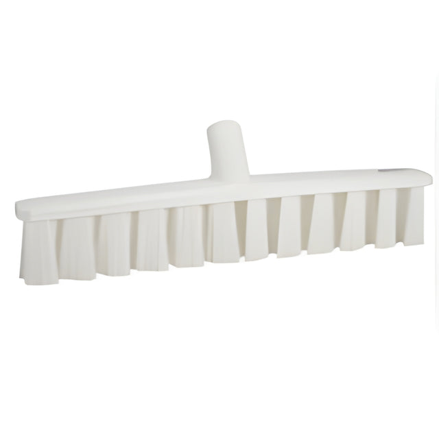 Vikan UST Soft Push Broom, Fine Bristles, 15-1/4", Polyester, White