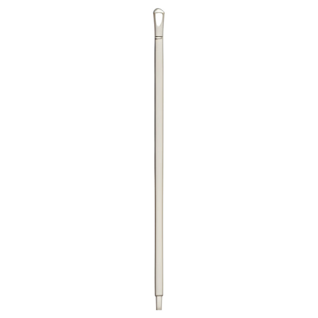 Vikan Ultra Hygiene Handle, Polypropylene, Euro Threaded Tip, 1-1/4" Diameter, 40" Length, White