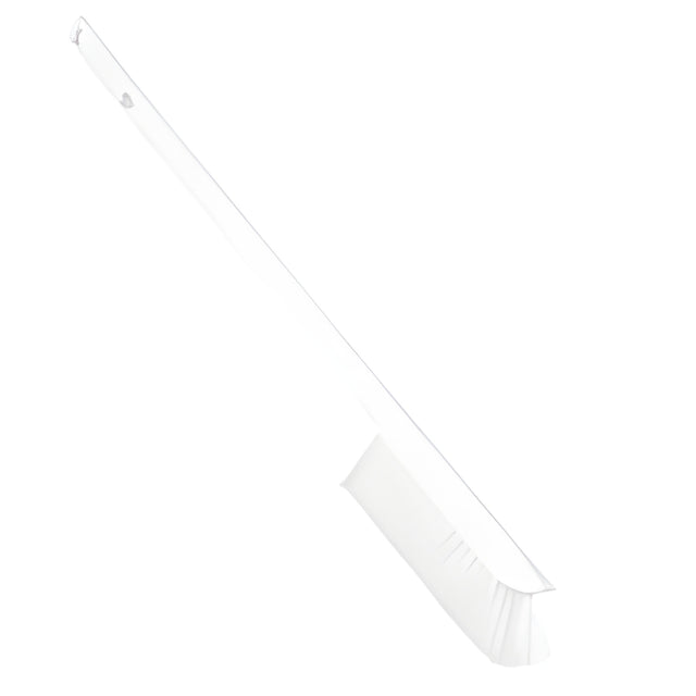 Vikan Ultra-Slim Wand Brush, Extra Stiff Bristles, 23-1/2" Long, White