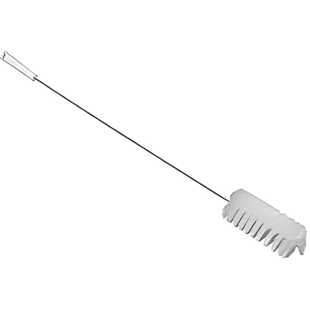 Vikan Valve Brush with 3' Flex Handle, Soft Bristles, 36-1/4" Long, White – 1 Ea