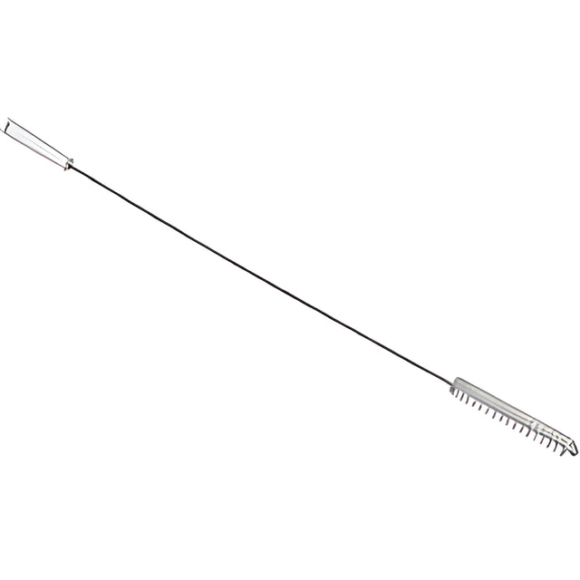 Vikan Valve Brush with 3' Flex Handle, Stiff Bristles, 36-1/4" Long, White – 1 Ea