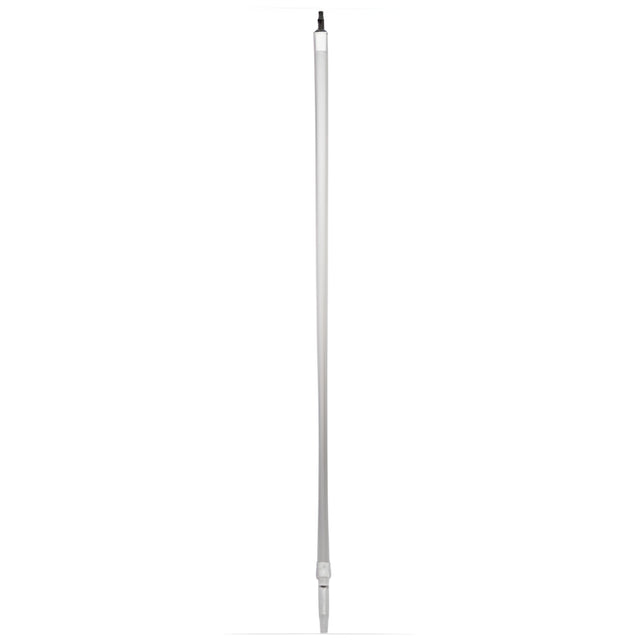 Vikan Water-Fed Handle, Aluminum/Polypropylene, Telescopic, Euro Threaded Tip, 1-1/4" Diameter, 63" – 109", White- 1 Ea