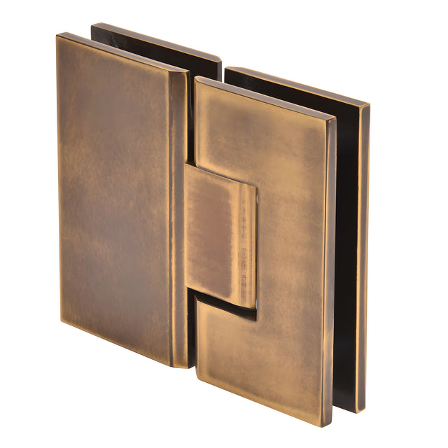 CRL Vintage Brass Vienna 180 Series Glass-to-Glass Hinge