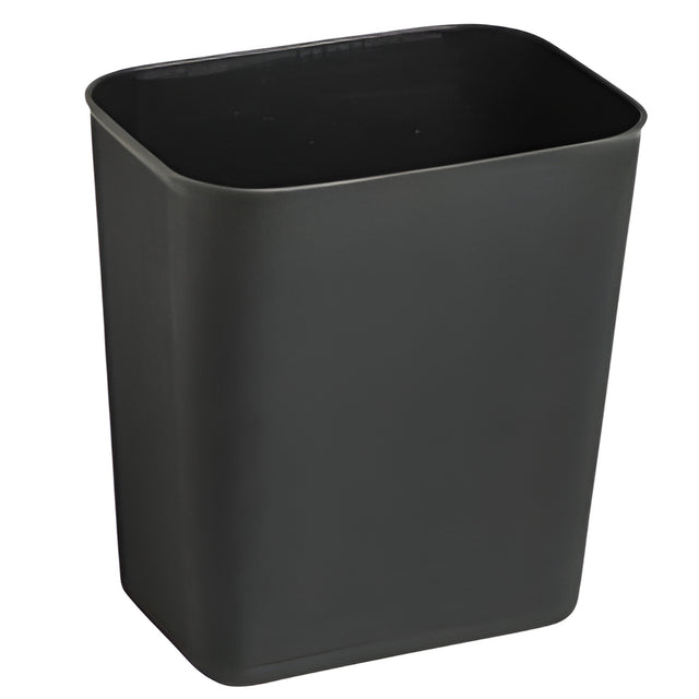 Waste Basket, Black, 8 Quart- 1 Ea