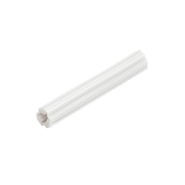 CRL 1-1/2" Length White Plastic Screw Anchors - 3/16" Hole